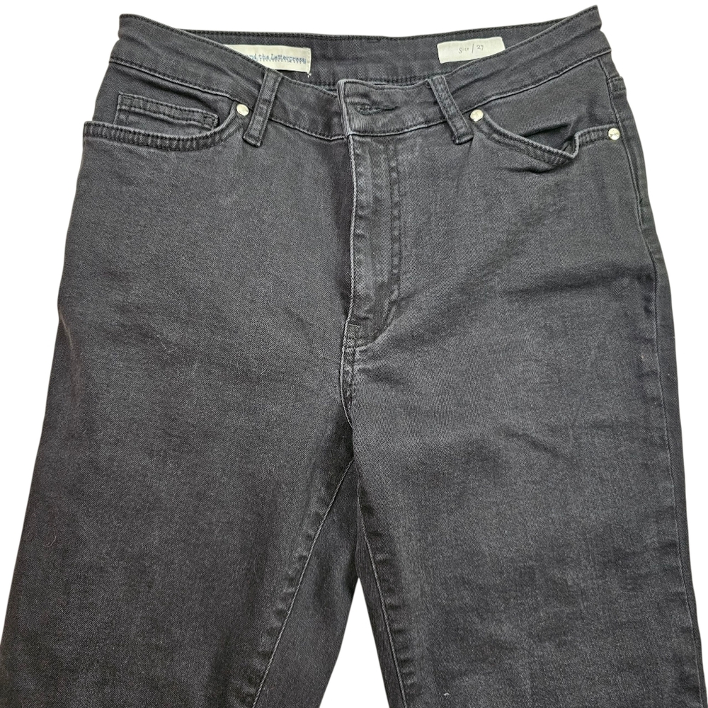 Pilcro Anthropologie High Waist Flared Black Jeans In 27 - Picture 4 of 10